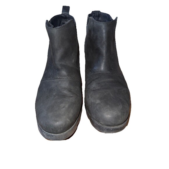 Sorel Women black Leather Emelie NL2671-010 Waterproof Chelsea Boot Size US 11.5 - Picture 4 of 8